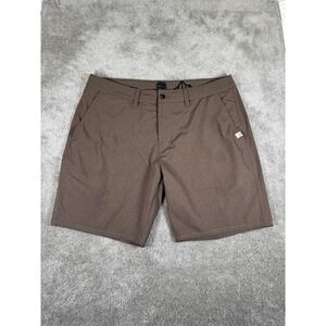 Kavu Mens Hybrid Walk Shorts Brown Stretch Quick Dry Size 40 Hiking Casual